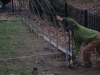 Don building base for hoop house